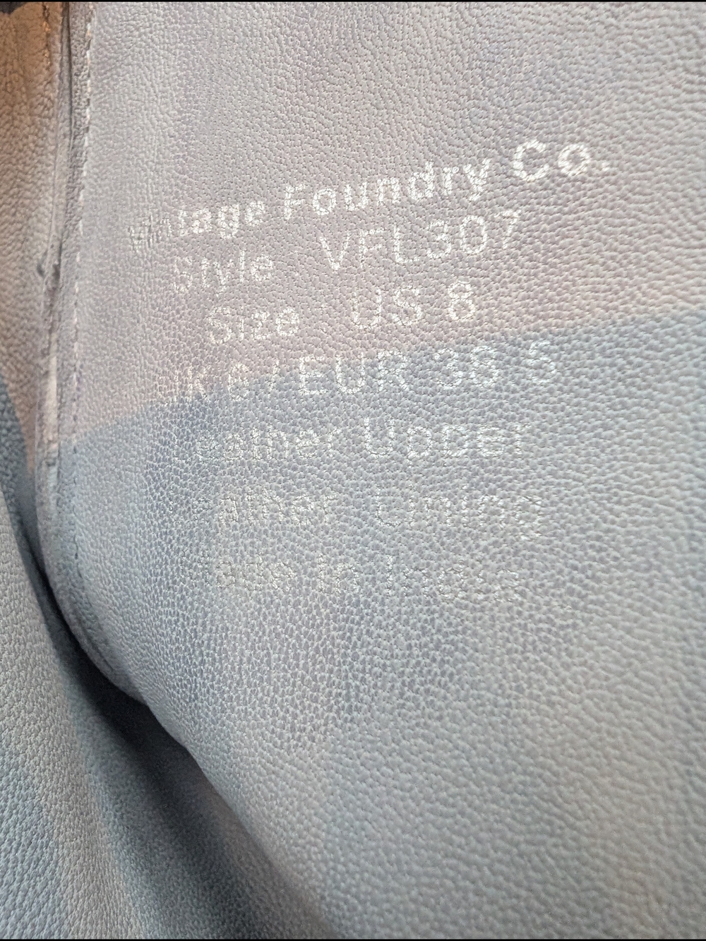 Vintage Foundry Gray Distressed Leather Mid-Calf Moto Boots - Picture 5 of 5